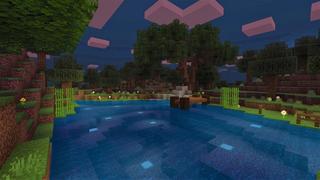Screenshot of the Minecraft Bedrock Marketplace product Simple Spawns: Green Grove created by Razzleberries.