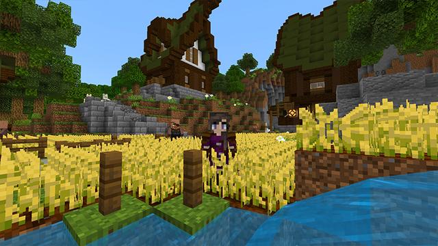 Screenshot of the Minecraft Bedrock Marketplace product Simple Spawns: Green Grove created by Razzleberries.