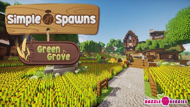 Thumbnail of the Minecraft Bedrock Marketplace product Simple Spawns: Green Grove created by Razzleberries.