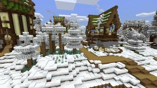 Screenshot of the Minecraft Bedrock Marketplace product Simple Spawns Holiday Hideout created by Razzleberries.
