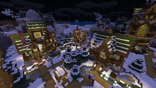 Screenshot of the Minecraft Bedrock Marketplace product Simple Spawns Holiday Hideout created by Razzleberries.