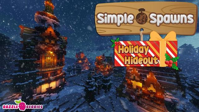 Thumbnail of the Minecraft Bedrock Marketplace product Simple Spawns Holiday Hideout created by Razzleberries.