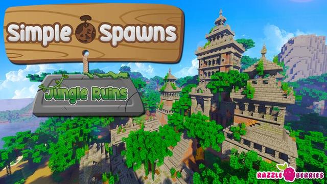 Thumbnail of the Minecraft Bedrock Marketplace product Simple Spawns Jungle Ruins created by Razzleberries.