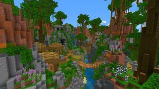 Screenshot of the Minecraft Bedrock Marketplace product Simple Spawns: Jungle Valley created by Razzleberries.