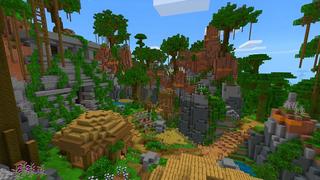 Screenshot of the Minecraft Bedrock Marketplace product Simple Spawns: Jungle Valley created by Razzleberries.