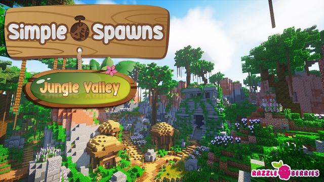 Thumbnail of the Minecraft Bedrock Marketplace product Simple Spawns: Jungle Valley created by Razzleberries.