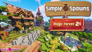 Thumbnail of the Minecraft Bedrock Marketplace product Simple Spawns Magic Forest 2 created by Razzleberries.