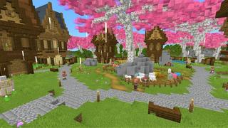 Screenshot of the Minecraft Bedrock Marketplace product Simple Spawns: Magic Forest created by Razzleberries.