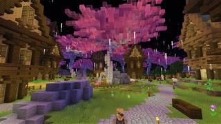 Screenshot of the Minecraft Bedrock Marketplace product Simple Spawns: Magic Forest created by Razzleberries.