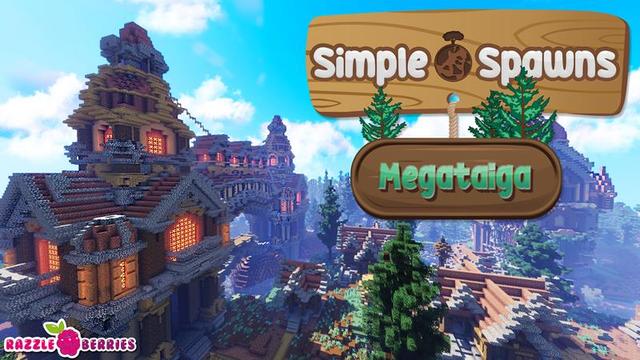 Thumbnail of the Minecraft Bedrock Marketplace product Simple Spawns Megataiga created by Razzleberries.