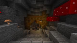 Screenshot of the Minecraft Bedrock Marketplace product Einfaches Spawns Bergbaudorf created by Razzleberries.