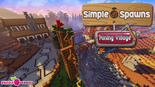 Thumbnail of the Minecraft Bedrock Marketplace product Simple Spawns Mining Village created by Razzleberries.