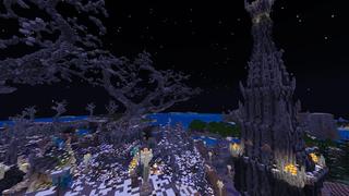 Screenshot of the Minecraft Bedrock Marketplace product Simple Spawns: Mist City created by Razzleberries.