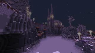 Screenshot of the Minecraft Bedrock Marketplace product Simple Spawns: Mist City created by Razzleberries.