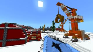 Screenshot of the Minecraft Bedrock Marketplace product Simple Spawns: North Pole created by Razzleberries.