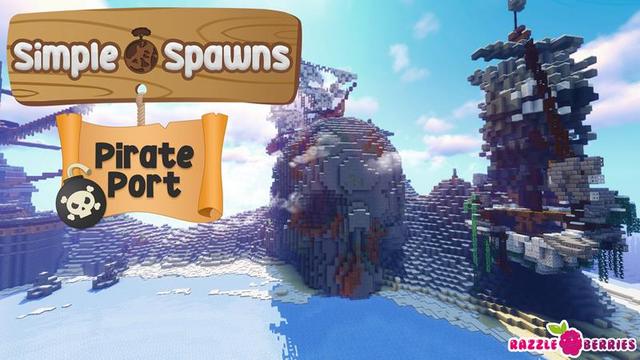 Thumbnail of the Minecraft Bedrock Marketplace product Simple Spawns Pirate Port created by Razzleberries.