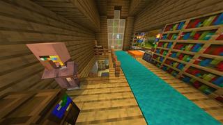 Screenshot of the Minecraft Bedrock Marketplace product Simple Spawns: Redwood Village created by Razzleberries.
