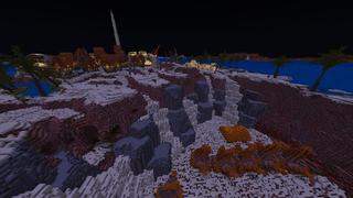 Screenshot of the Minecraft Bedrock Marketplace product Simple Spawns: Sand City created by Razzleberries.