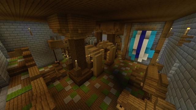 Screenshot of the Minecraft Bedrock Marketplace product Simple Spawns: Spruce Keep created by Razzleberries.