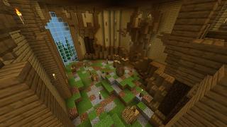 Screenshot of the Minecraft Bedrock Marketplace product Einfache Spawns: Fichtenfried created by Razzleberries.