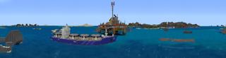 Panorama of the Minecraft Bedrock Marketplace product Simple Spawns: Submarine created by Razzleberries.