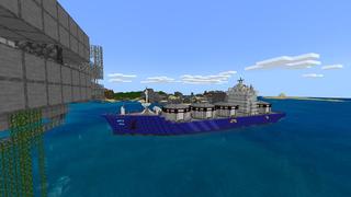 Screenshot of the Minecraft Bedrock Marketplace product Simple Spawns: Submarine created by Razzleberries.
