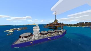 Screenshot of the Minecraft Bedrock Marketplace product Simple Spawns: Submarine created by Razzleberries.