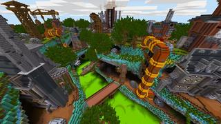 Screenshot of the Minecraft Bedrock Marketplace product Simple Spawns: Trench Town created by Razzleberries.