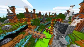 Screenshot of the Minecraft Bedrock Marketplace product Simple Spawns: Trench Town created by Razzleberries.
