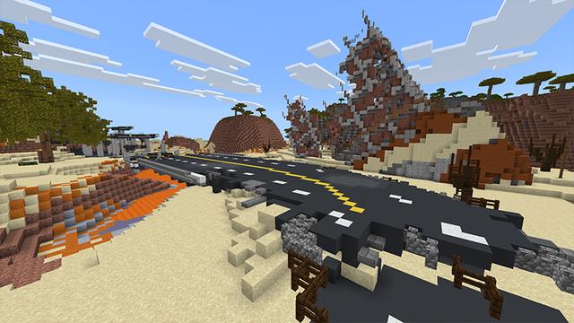 Screenshot of the Minecraft Bedrock Marketplace product Simple Spawns: Wall Bunker created by Razzleberries.