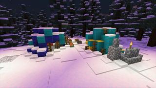 Screenshot of the Minecraft Bedrock Marketplace product Simple Spawns: Winter Castle created by Razzleberries.