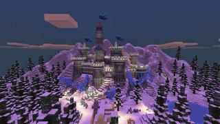 Screenshot of the Minecraft Bedrock Marketplace product Simple Spawns: Winter Castle created by Razzleberries.