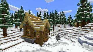 Screenshot of the Minecraft Bedrock Marketplace product Simple Spawns: Winter Castle created by Razzleberries.