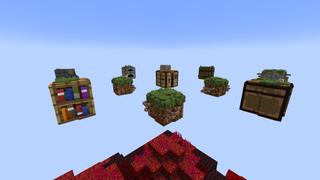 Screenshot of the Minecraft Bedrock Marketplace product Sky Bench created by Razzleberries.