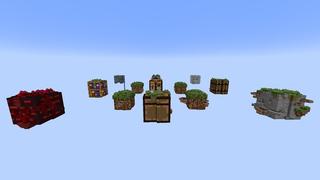 Screenshot of the Minecraft Bedrock Marketplace product Sky Bench created by Razzleberries.