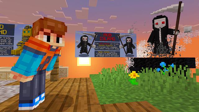 Screenshot of the Minecraft Bedrock Marketplace product Skyblock Advanced created by Razzleberries.