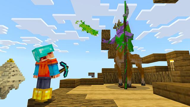 Screenshot of the Minecraft Bedrock Marketplace product Skyblock Advanced created by Razzleberries.