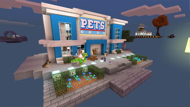 Screenshot of the Minecraft Bedrock Marketplace product Skyblock Pets created by Razzleberries.