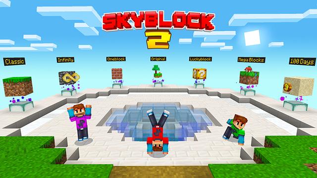 Screenshot of the Minecraft Bedrock Marketplace product Skyblock 2 created by Razzleberries.