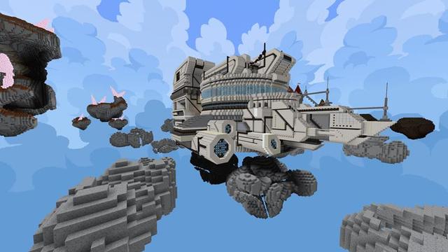 Screenshot of the Minecraft Bedrock Marketplace product Skyland Crystal Mines created by Razzleberries.