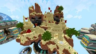 Screenshot of the Minecraft Bedrock Marketplace product Skyland Desert Skulls created by Razzleberries.