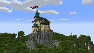 Screenshot of the Minecraft Bedrock Marketplace product Small Kingdoms Forest Castle created by Razzleberries.
