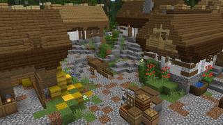 Screenshot of the Minecraft Bedrock Marketplace product Small Kingdoms Forest Castle created by Razzleberries.