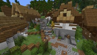 Screenshot of the Minecraft Bedrock Marketplace product Small Kingdoms Forest Castle created by Razzleberries.