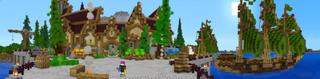 Panorama of the Minecraft Bedrock Marketplace product SMP created by Razzleberries.
