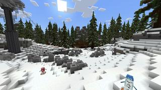 Screenshot of the Minecraft Bedrock Marketplace product Snowball Blast created by Razzleberries.