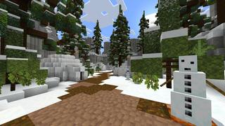 Screenshot of the Minecraft Bedrock Marketplace product Snowball Blast created by Razzleberries.