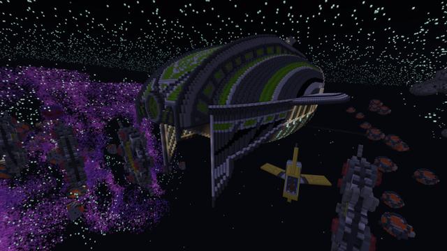Screenshot of the Minecraft Bedrock Marketplace product Space 2033 created by Razzleberries.