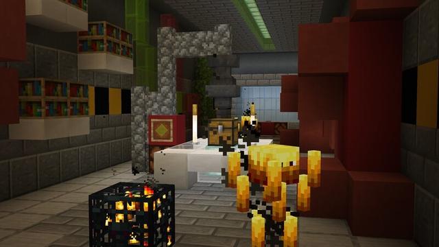 Screenshot of the Minecraft Bedrock Marketplace product Space Pyramids created by Razzleberries.