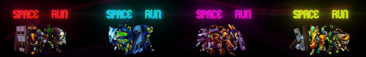 Panorama of the Minecraft Bedrock Marketplace product Space Run created by Razzleberries.